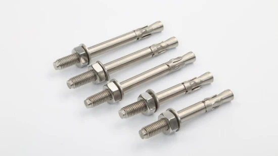 M6~M30 Galvanized Steel Through Bolt Wedge Anchors, Various Expansion Anchors